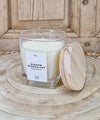 Vela perfumada con tapa de madera